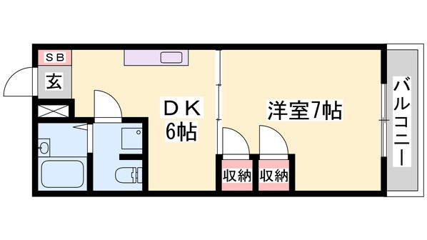 平松駅 徒歩9分 5階の物件間取画像